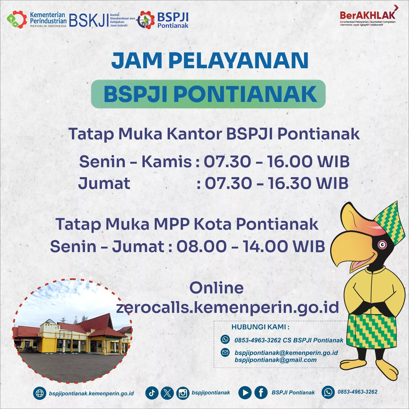 Jam Layanan BSPJI Pontianak